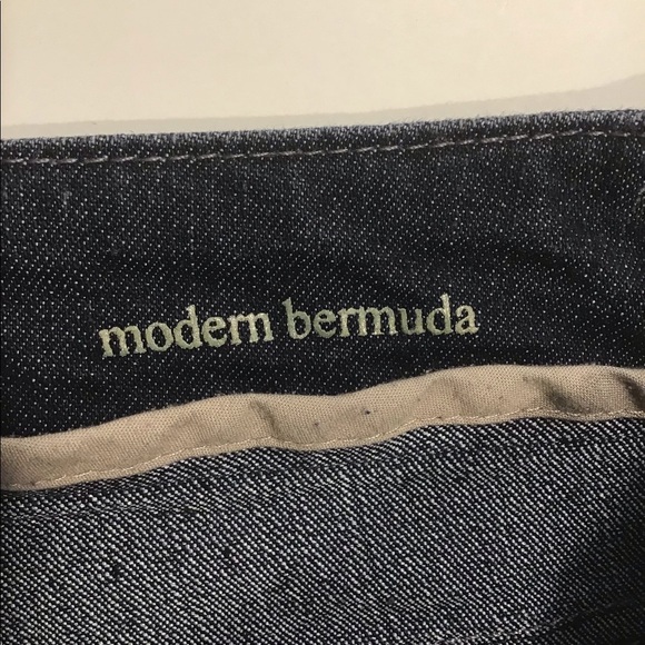 Sanoma Blue Denim Bermuda Shorts Modern Fit - Picture 5 of 6